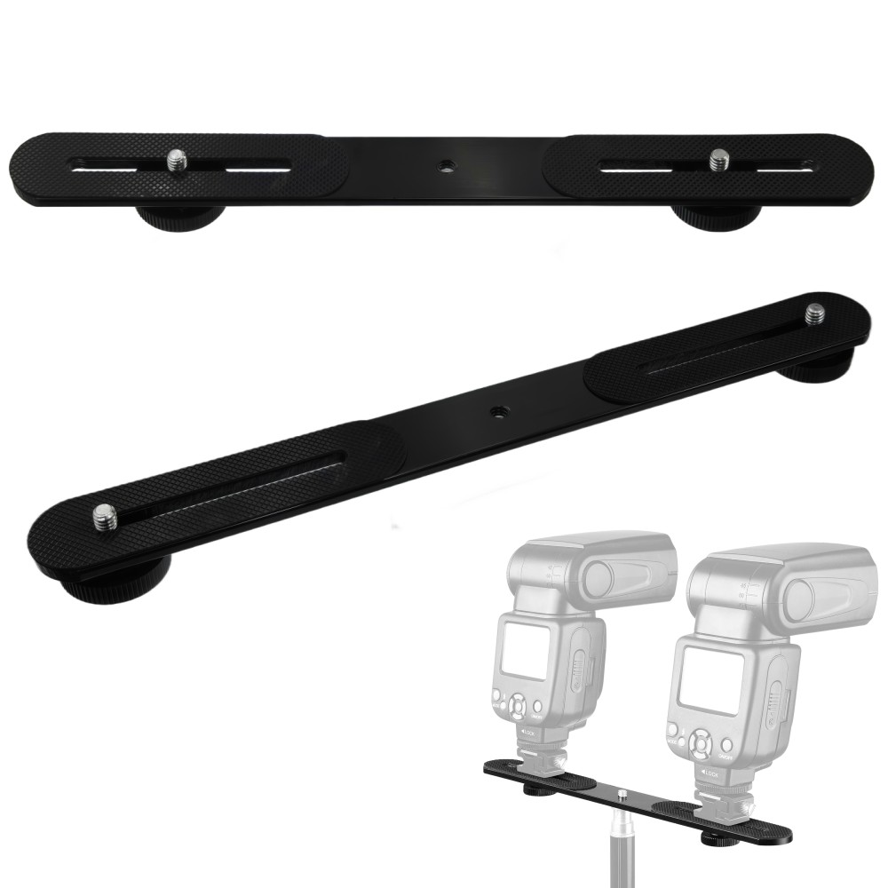 Photography Led Lighting Kit - Dual Flash Bracket 1/4'' Screw Hot