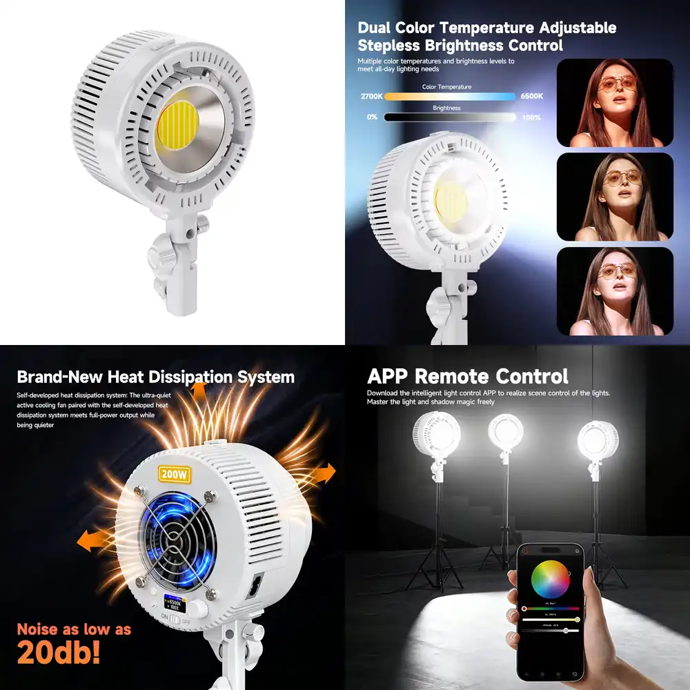 Photography Lighting For Clothing - R200 Dual-Color COB LED Light Beads