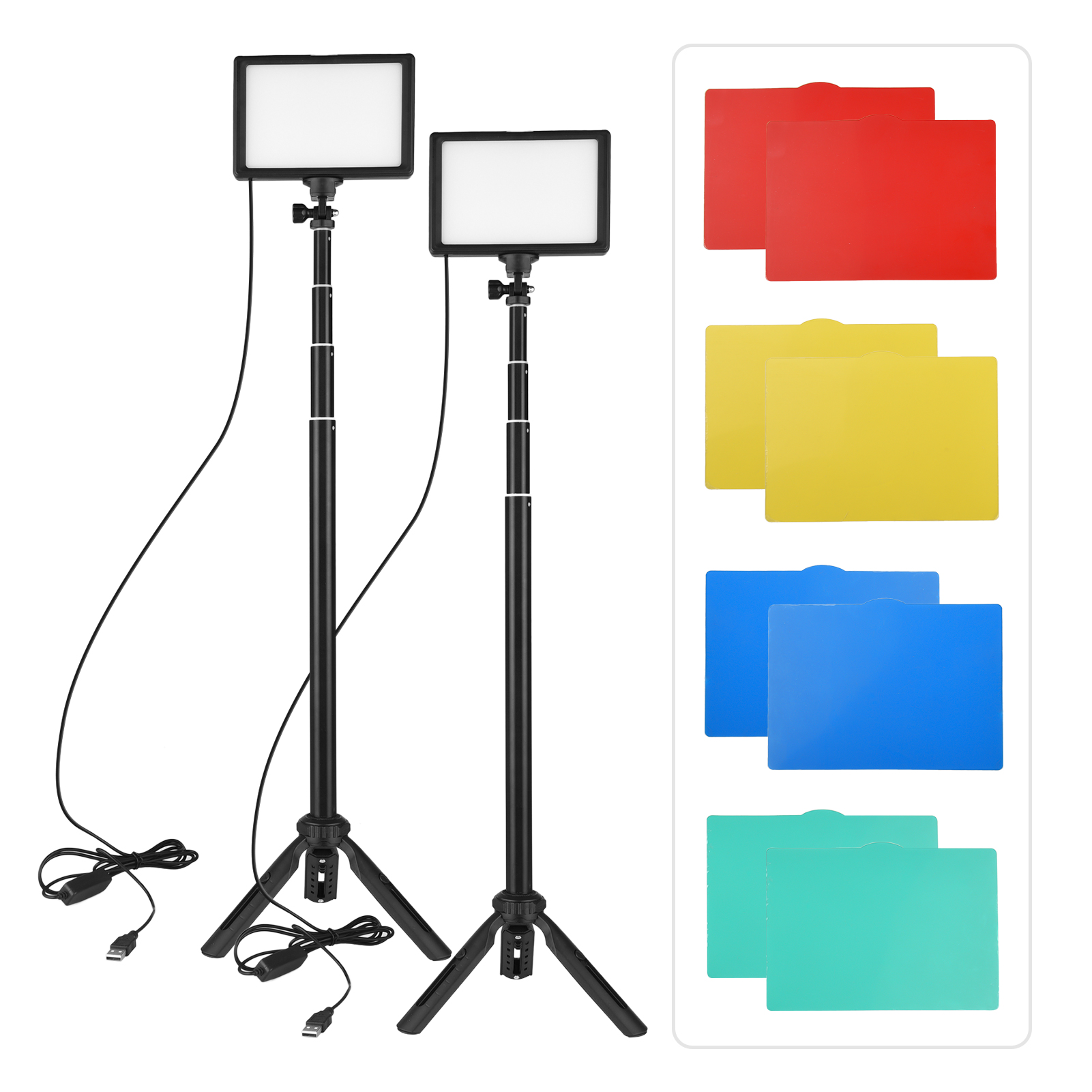 Photography Led Lighting Kit - Andoer 2pcs LED Video Light Kit