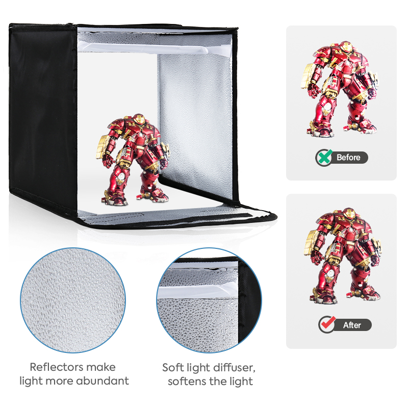12x12in Dimmable Light Box Pho - Photography Lighting Tent review and price