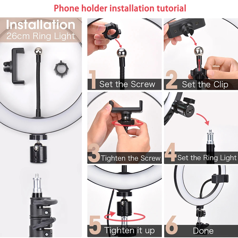 16/26/33cm Selfie Ring Light P - Photography Lighting Tent review and price