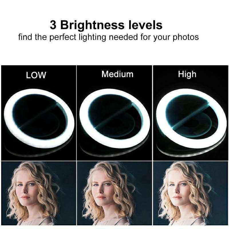 LED Selfie Ring Light 3 Level  - Photography Lighting Tent review and price