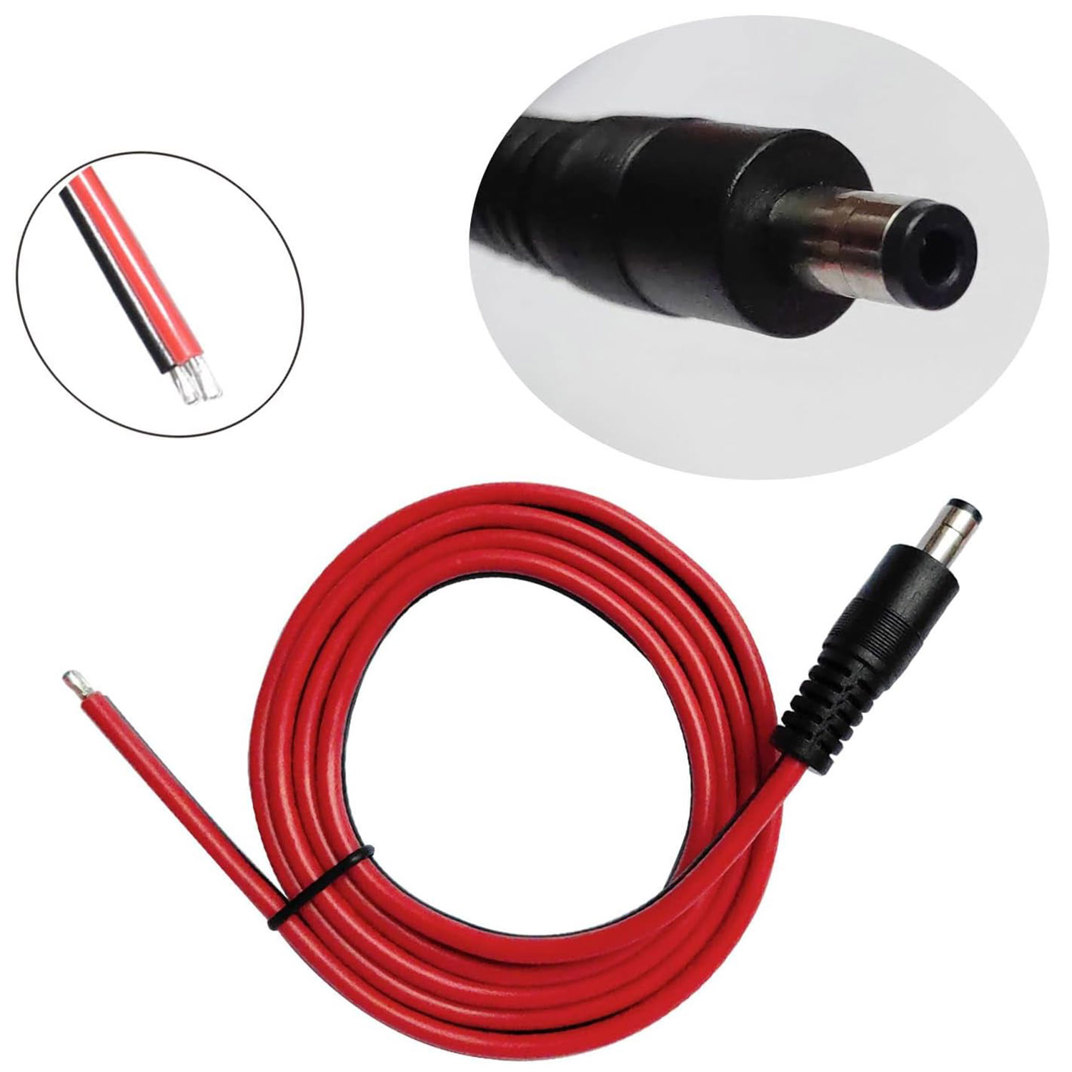 1pc 14AWG DC Power Supply 5.5m - Photography Led Lighting Kit review and price