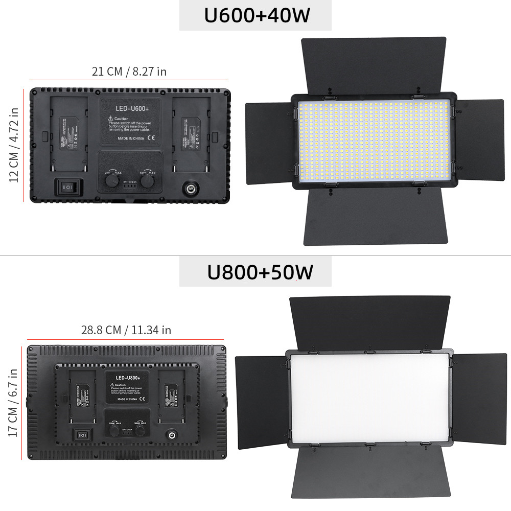 U800 600 LED Video Panel Light - Photography Led Lighting Kit review and price