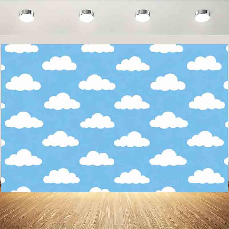 Cartoon Simple Blue Sky White  - Portrait Photography With Lighting review and price