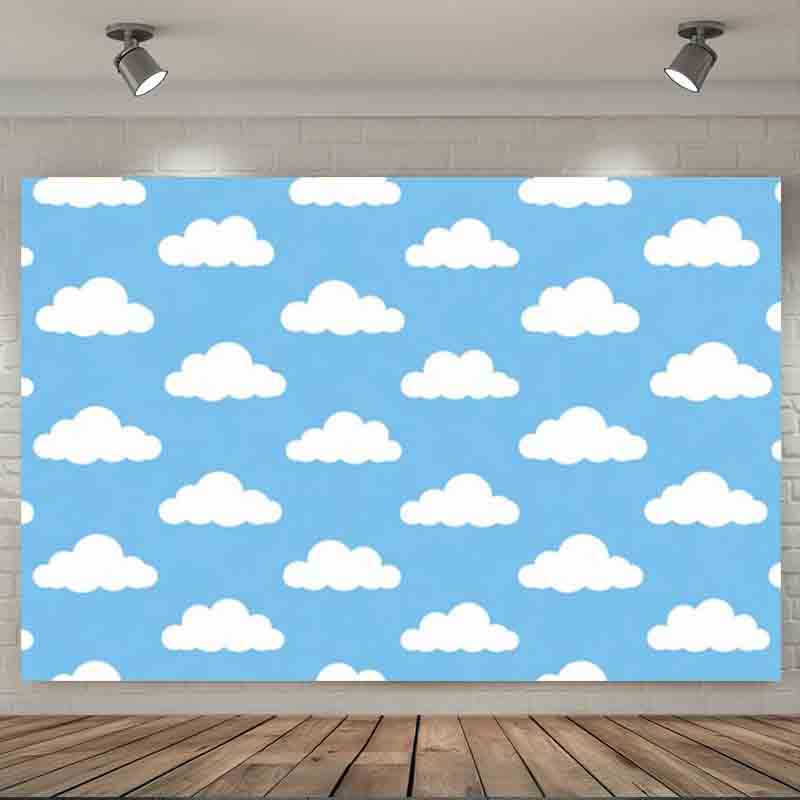 Cartoon Simple Blue Sky White  - Portrait Photography With Lighting review and price