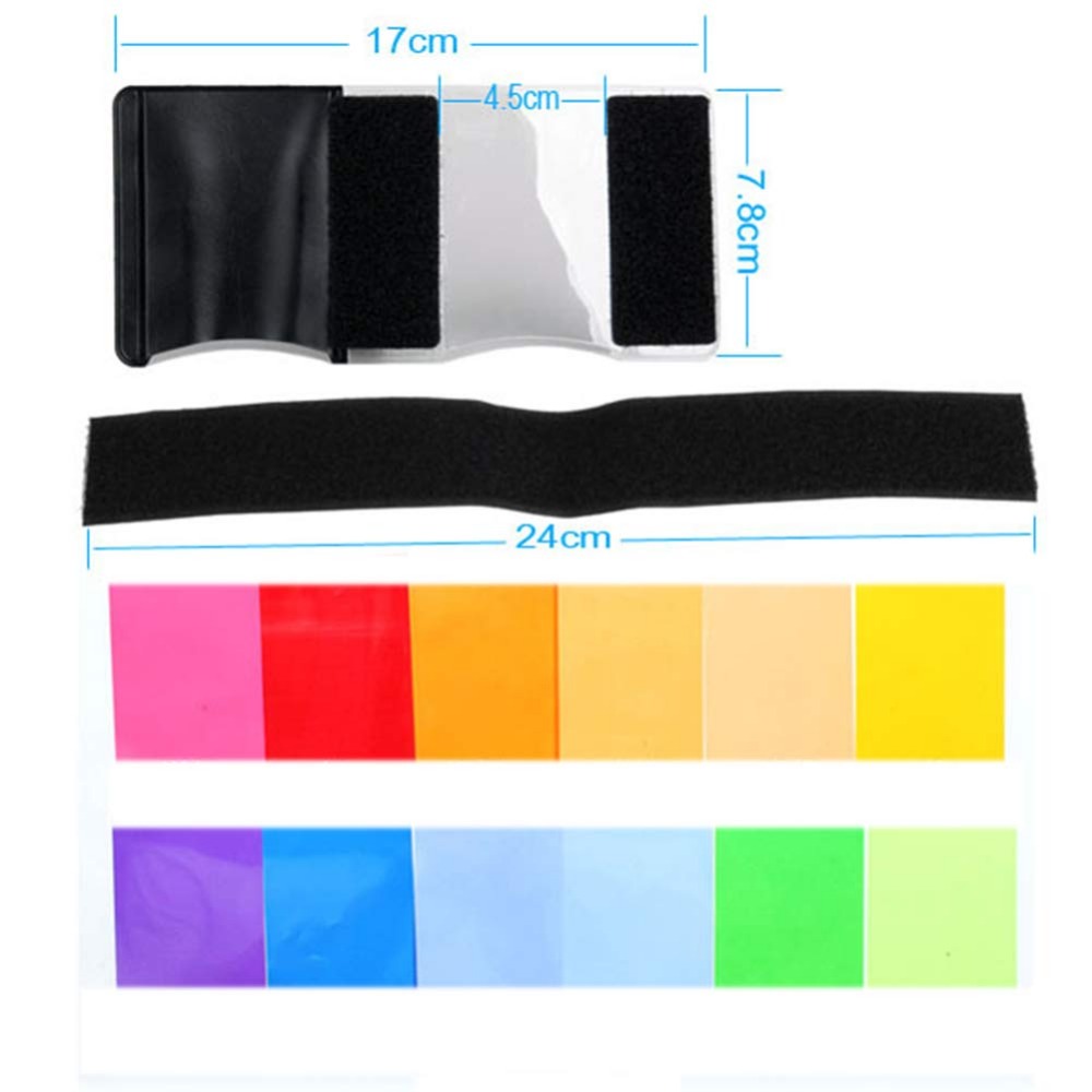 12 Colors Camera Flash Gels Li - Portrait Photography With Lighting review and price