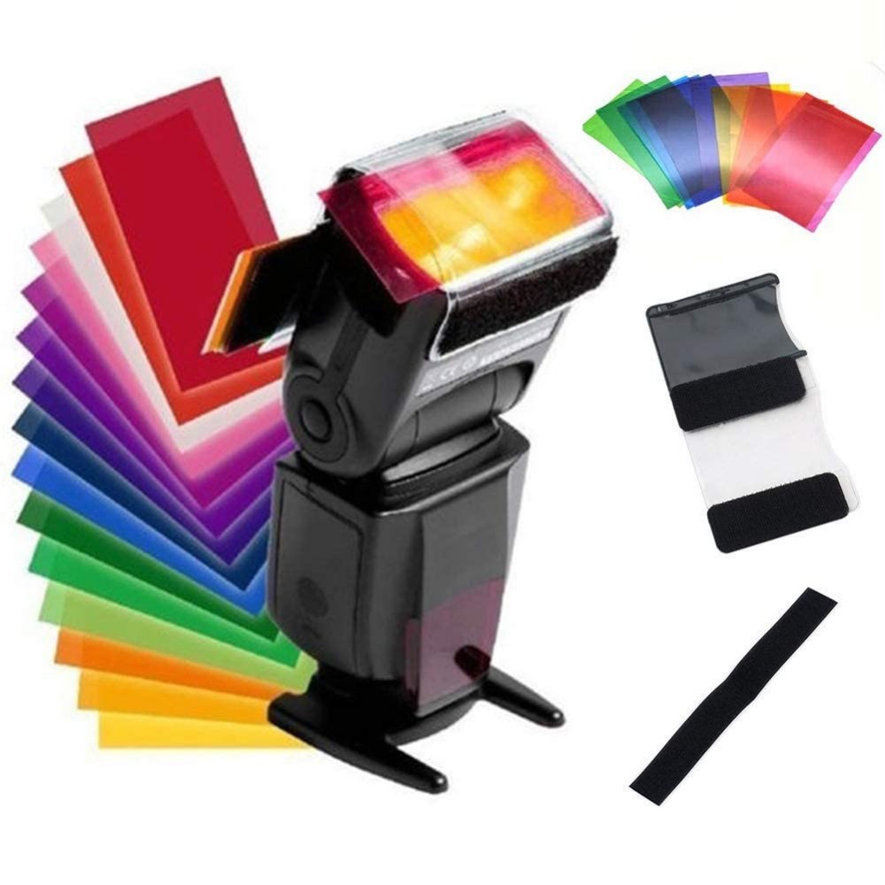 12 Colors Camera Flash Gels Li - Portrait Photography With Lighting review and price