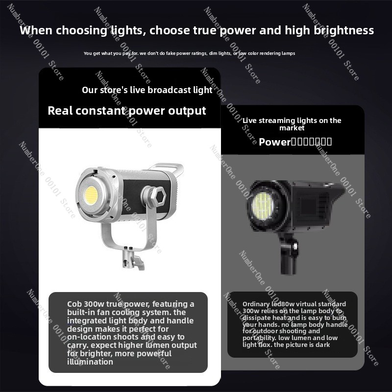 300W COB Photography Light Dua - Portrait Photography With Lighting review and price