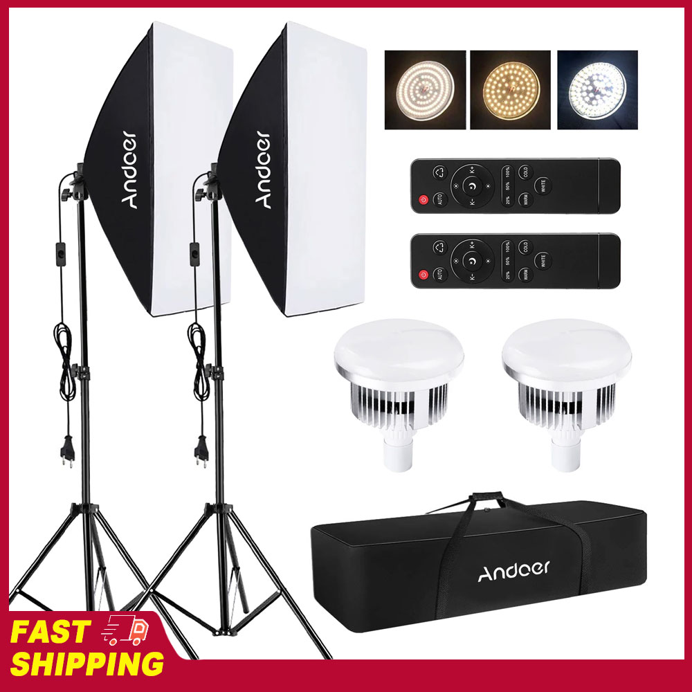 Andoer Softbox Lighting Set St - Photography Led Lighting Kit review and price