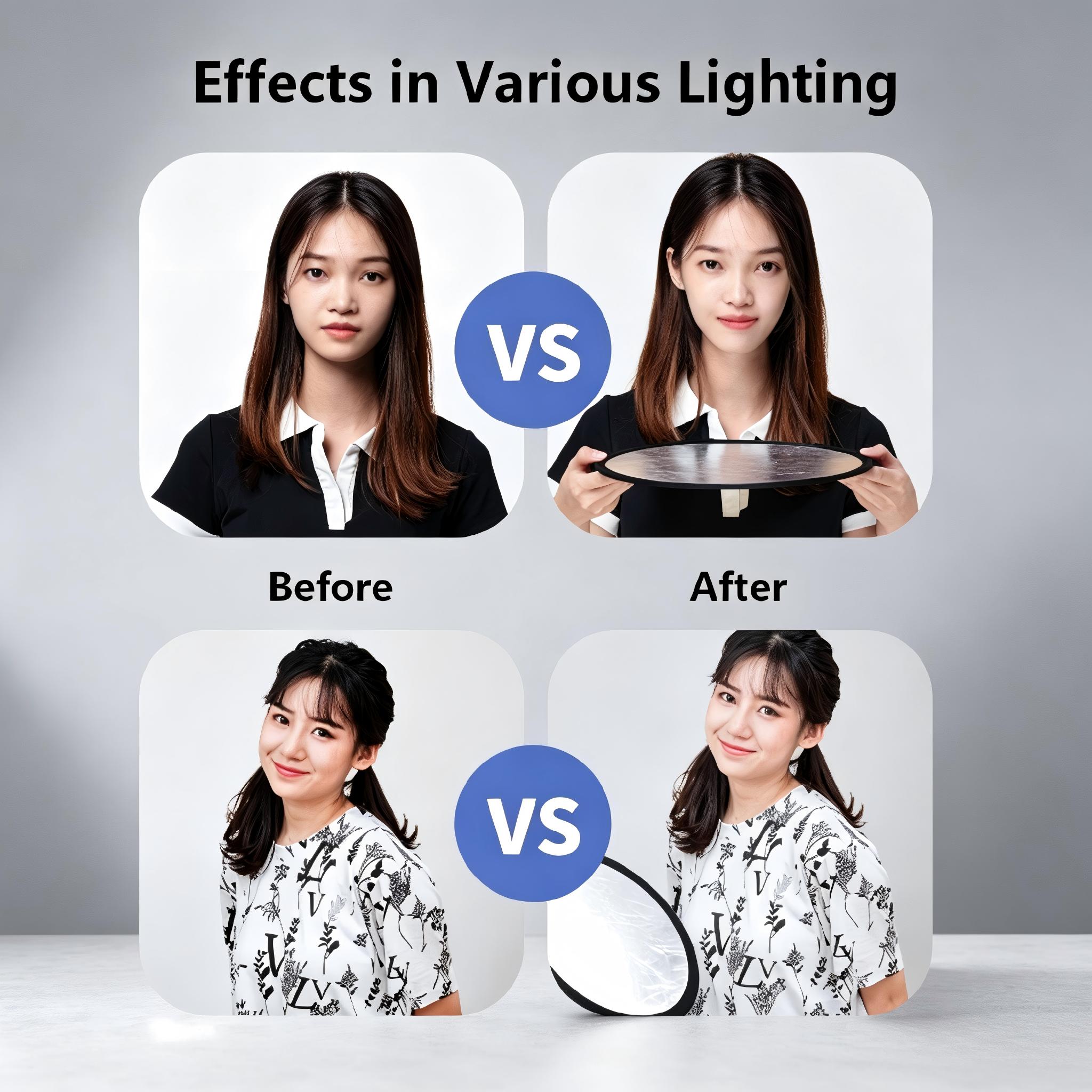 Photography Reflector 2 In 1 L - Portrait Photography With Lighting review and price