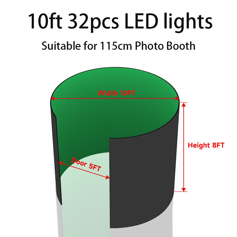 360 Photo Booth Enclosure Free - Photography Led Lighting Kit review and price